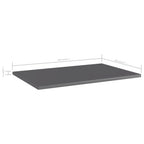 vidaXL 15.7 in x 23.6" Stainless Steel Floating Shelves 8 Count
