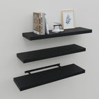 Floating Shelves for Wall Set of 3, 36" White Wall Shelves for Home Decor, Frame Display White Floating Shelf for Living Room, Bedroom, Bathroom, Kitchen