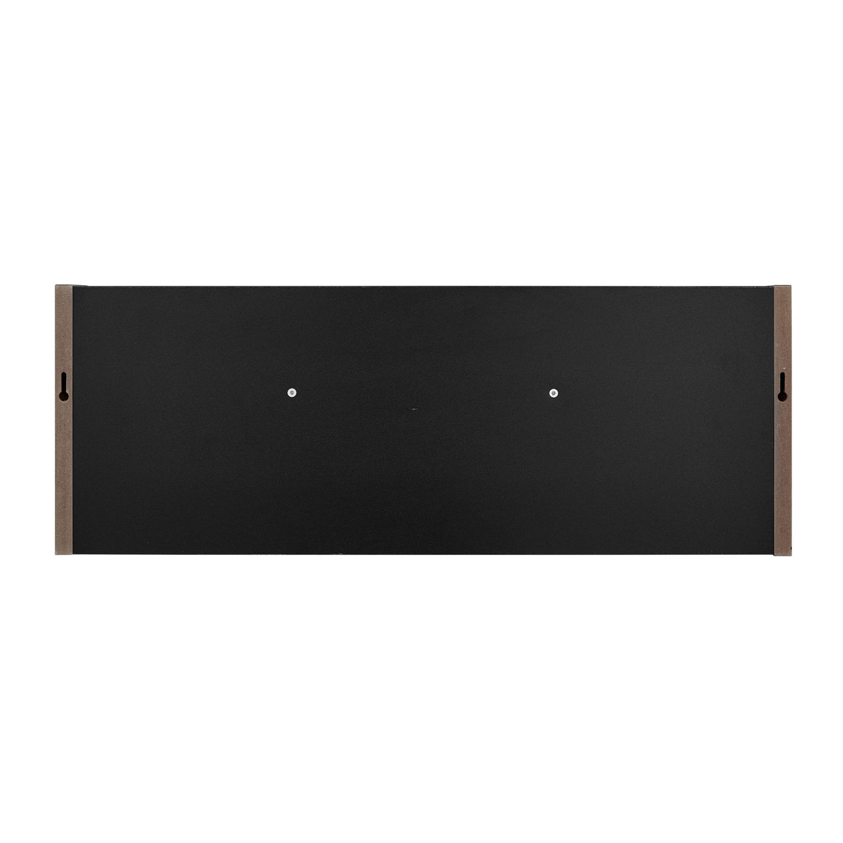 Entryway Floating Utility Wall Shelf with Hooks - Wall Mounted - Black