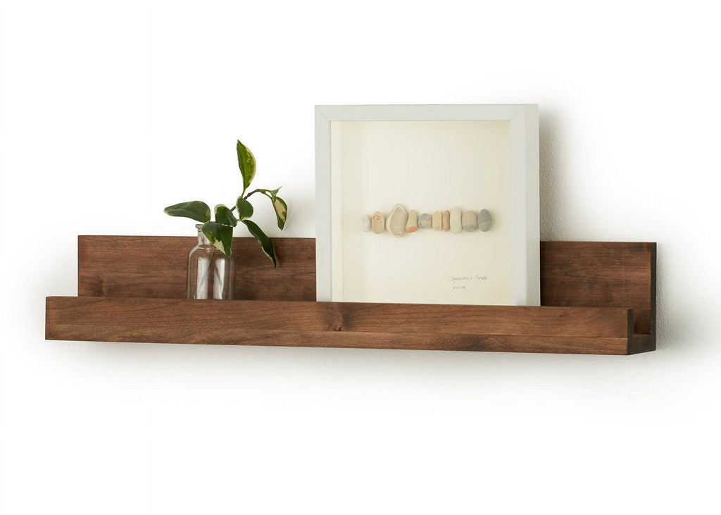 DRAKESTONE Floating Book and Display Shelf (3-Pack) - Walnut