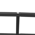 2x Floating Shelf Wall Mount CD DVD Rack Rectangular CD Rack Media Storage Organizer Shelves Large Black