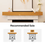 LAUSAINT HOME 60 Inch Floating Fireplace Mantel Lausaint Home Wall Shelf with Hidden Brackets