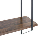 (4 pack) Better Homes & Gardens 3-Tier 20 in Wall Shelf with Brackets, Walnut