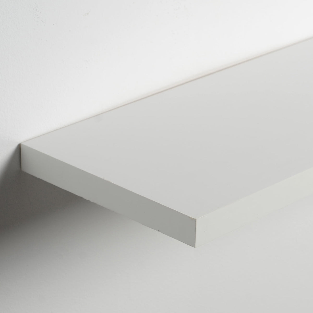 Delta Cycle Slim Floating Wall Shelves, Set of 2, 24’ x 8’ x 1’, White