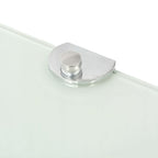 vidaXL Wall Corner Shelf Floating Corner Shelf Display Shelf Tempered Glass