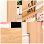 VGBYUJ 6 Tier Behind The Door Bookshelf, 70" Behind The Door Storage Organizer, Wall Mount Bookcases for Narrow Space, Solid Wood