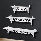YLSHRF Display Wall Shelf, Wall Shelves,Set of 3 Shabby Floating Wall Shelves Bookshelf Display Wall Shelf Storage Rack