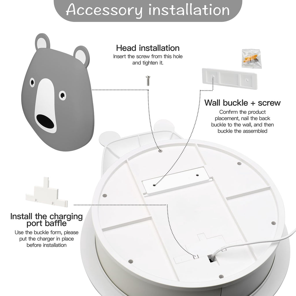 For Toniebox Creative Bear Children's Magnetic Floating Shelf and for Tonies for 30-48 Figures - Wall Shelf for The Music Box - for Playing and Collecting - for Children's Baby Rooms (Grey)