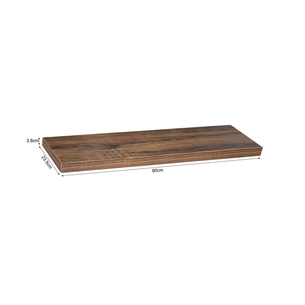 Modern and Contemporary Antique Walnut Floating Shelves - 31.5*9.25*1.5 inches
