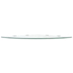 vidaXL Wall Corner Shelf Floating Corner Shelf Display Shelf Tempered Glass