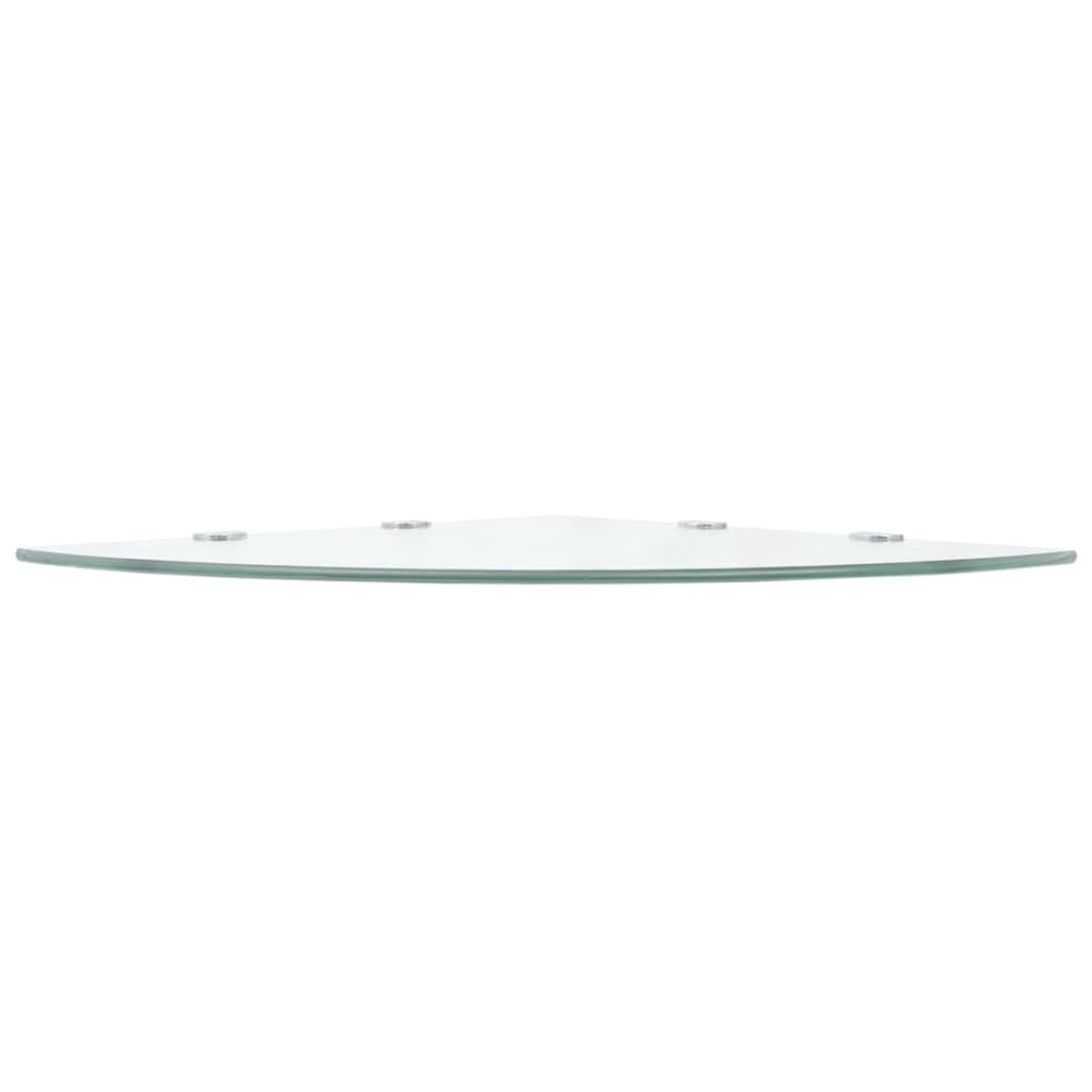 vidaXL Wall Corner Shelf Floating Corner Shelf Display Shelf Tempered Glass