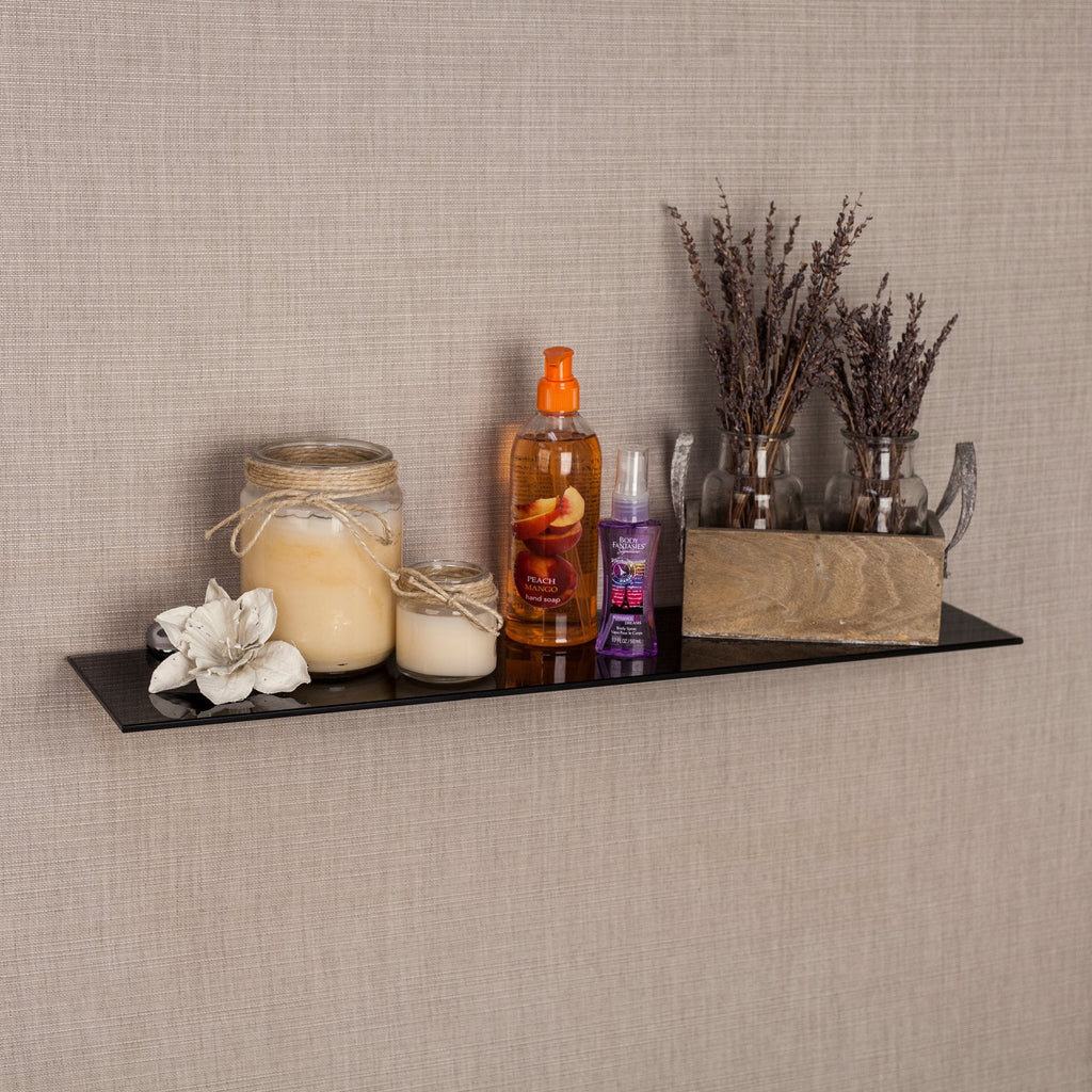 Danya B Glass Floating Shelf