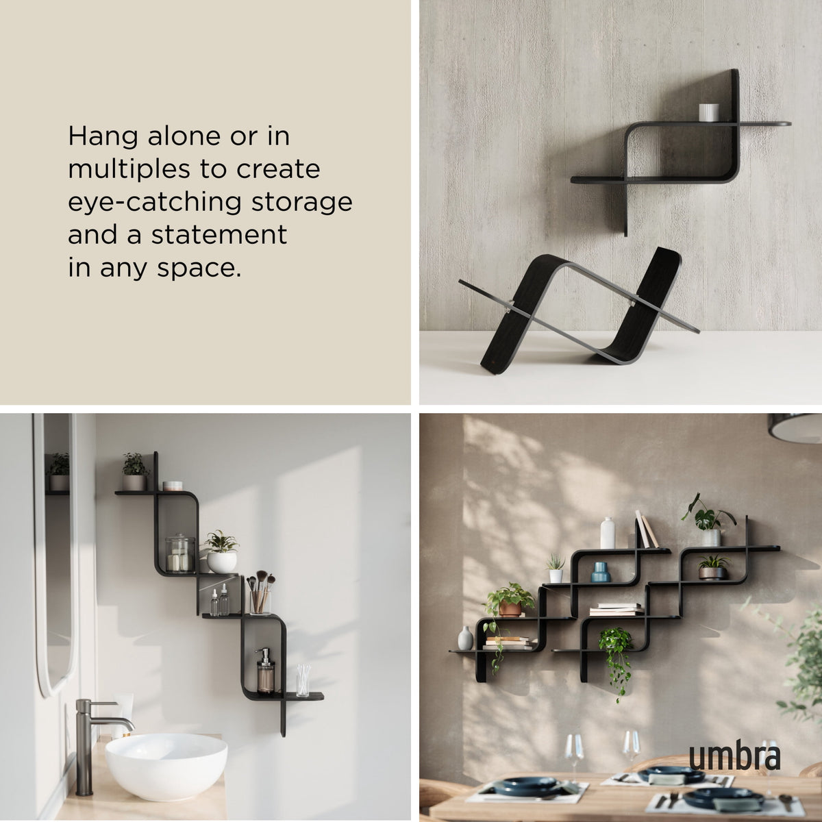 Umbra Montage Floating Wall Shelf
