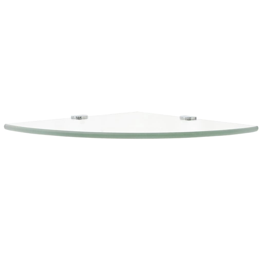 vidaXL Wall Corner Shelf Floating Corner Shelf Display Shelf Tempered Glass