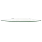 vidaXL Wall Corner Shelf Floating Corner Shelf Display Shelf Tempered Glass