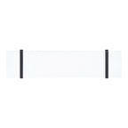 Kate and Laurel Soloman Wooden Floating Wall Shelves, Set of 2, White and Black, Decorative and Functional Floating Shelf for Storage and Display on Wall