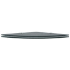 vidaXL Wall Corner Shelf Floating Corner Shelf Display Shelf Tempered Glass