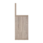 Danya B. Modern 3 Cube Floating Wall Shelf with Display Ledge - Easy to Hang Wall Mounted Triple Cubby Shelf - Oak