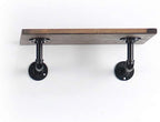 ATT Industrial Pipe Floating Shelf Rustic Vintage Display Rack