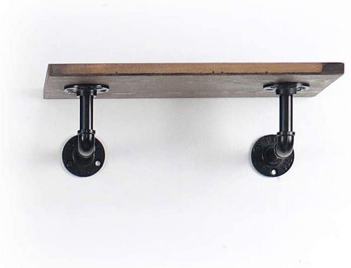 ATT Industrial Pipe Floating Shelf Rustic Vintage Display Rack