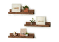 DRAKESTONE Floating Book and Display Shelf (3-Pack) - Walnut