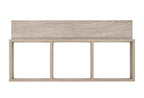 Danya B. Modern 3 Cube Floating Wall Shelf with Display Ledge - Easy to Hang Wall Mounted Triple Cubby Shelf - Oak