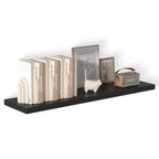 Dumekko Large Floating Shelves for Wall Set of 2 Wooden Wall Shelves 30 in x 12.75 in x 2 in Room Decor Long Shelf with Invisible Wall Mount Bracket for Bedroom, Kitchen, Living Room, Walnut