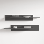 Fly Type-MX Wall Mounted Floating 2 Piece Shelf Set