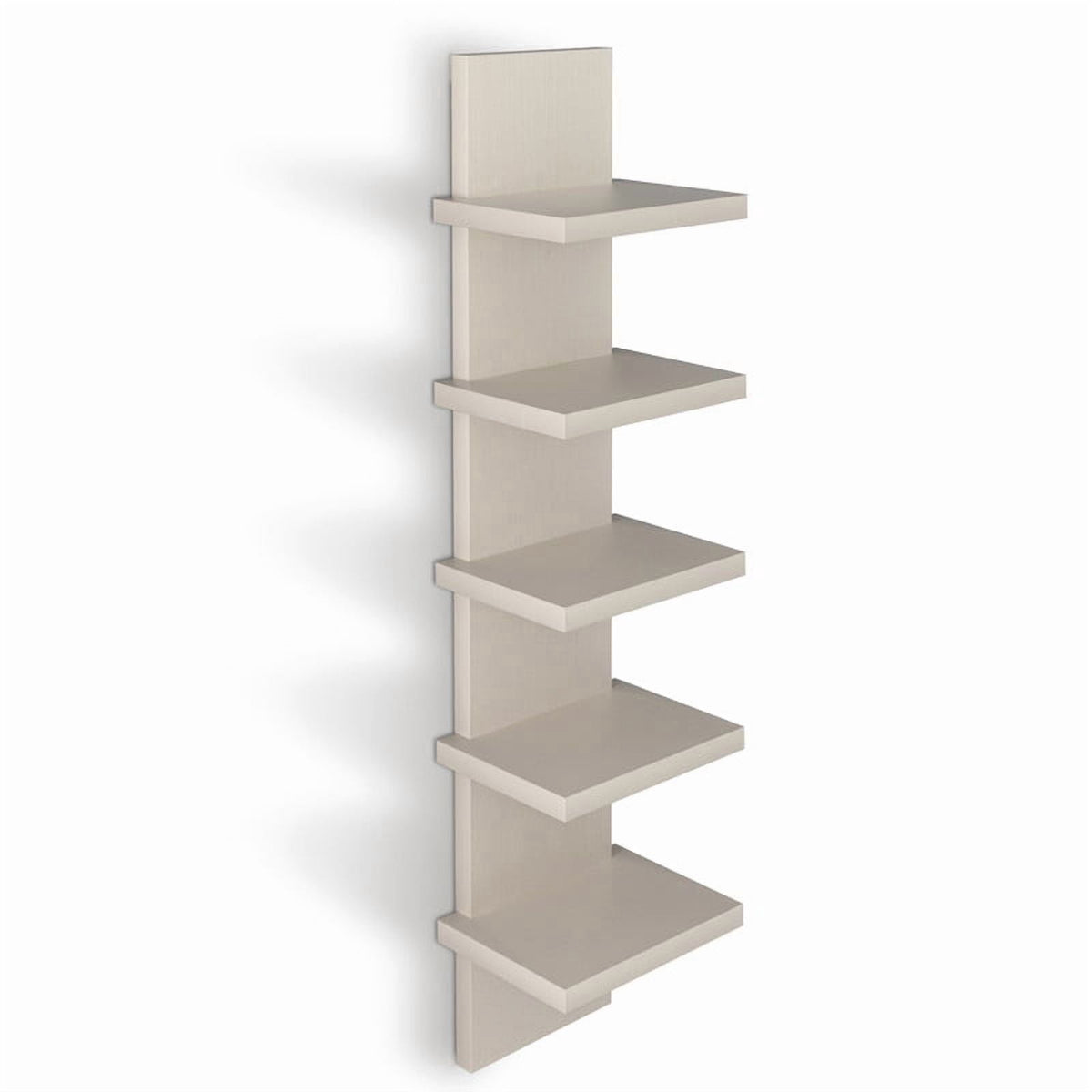 5 Tier Wall Shelf Unit, Black Wall Shelf, Multifunctional Display Floating Shelf, Bedroom and Home Decor Organizer
