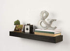 "HIGH & MIGHTY 515602, Tool Free Floating Shelf, 15 LB Limit, 18", Black"