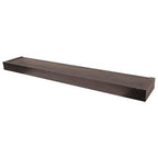 HIGH & MIGHTY Modern 36" Floating Shelf Holds up to 25lbs, Easy Tool-Free Dry Wall Installation, Flat, eCommerce Packaging, Espresso