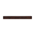 KFFKFF Wooden Fireplace Mantel, 60" x 8" x 6", 50 lbs Load Capacity, Natural Wood Shelf for Fireplace or Wall, Wall-Mounted Floating Farmhouse Design, Handcrafted Rustic Brown Mantel for Home Decor