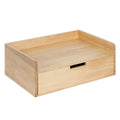 Kate and Laurel Kitt Modern Floating Wall Shelf, 18 x 6.5 x 12, Natural, Wood Shelf For Storage and Display