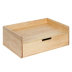 Kate and Laurel Kitt Modern Floating Wall Shelf, 18 x 6.5 x 12, Natural, Wood Shelf For Storage and Display