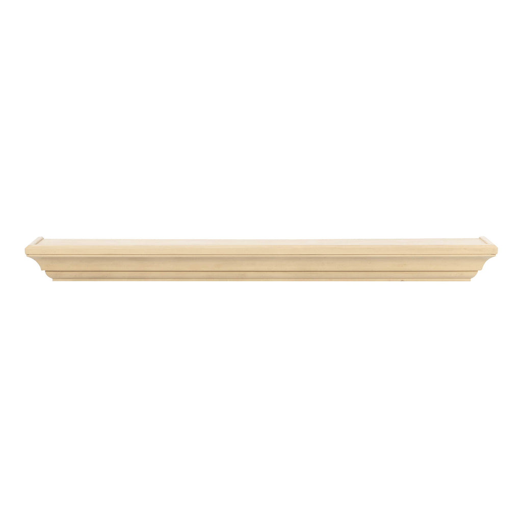 Mantels Direct Colton 60" Floating Wood Fireplace Mantel Shelf - Unfinished