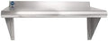 Express Kitchquip 18 Gauge Stainless Steel Wall Shelf - NSF Certified Heavy Duty Kitchen Shelf with Brackets for Office & Commercial Use