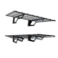 The Atlas 2-Pack 2x3 ft Garage Wall Shelves, 400lbs Heavy Duty Garage Shelving Wall Mounted, 24"x36" Metal Floating Shelf Storage Rack, Hammertone