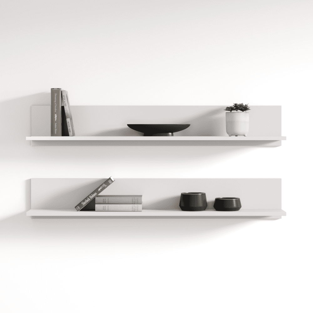 Soho S5 Modular Modern Wall Mounted Floating 2 Piece Shelf Set