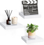 Sorbus Square Floating Shelf for Wall - 3 Small Shelves with Invisible Mounting Brackets for Living Room Decor, Bedroom, Bathroom Decor, Home & Kitchen - 9" Wall Shelf to Display Photos Trophies