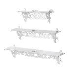 YLSHRF Display Wall Shelf, Wall Shelves,Set of 3 Shabby Floating Wall Shelves Bookshelf Display Wall Shelf Storage Rack