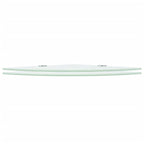 vidaXL Wall Corner Shelf Floating Corner Shelf Display Shelf Tempered Glass