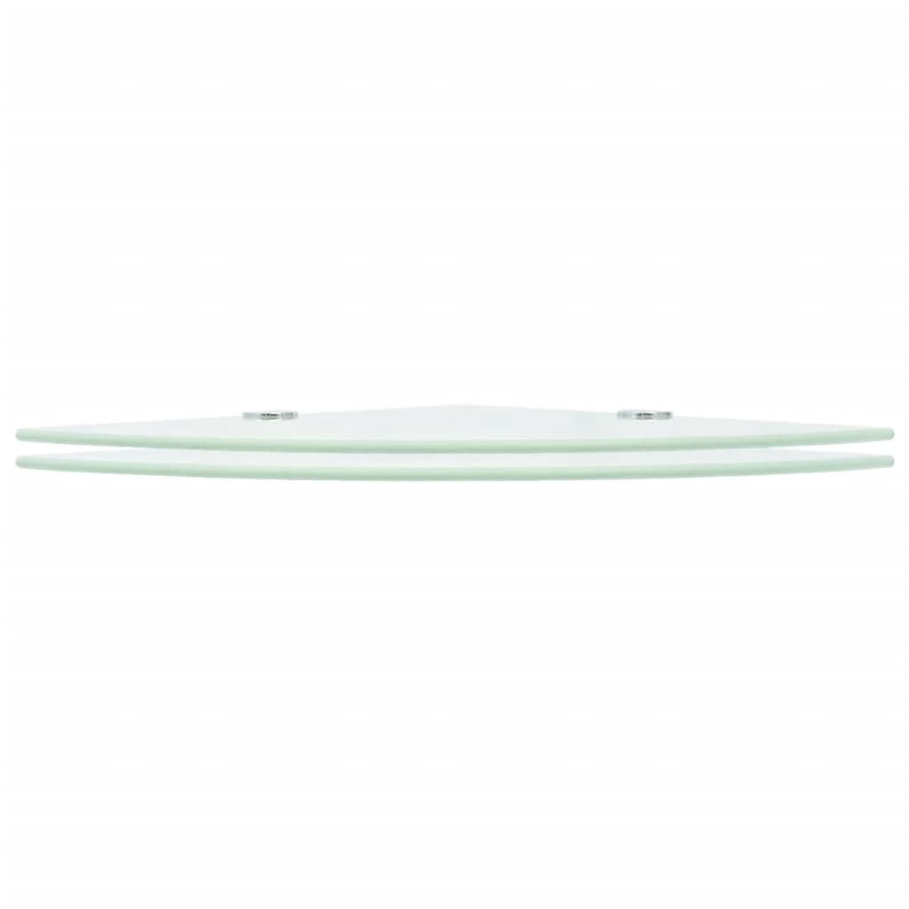 vidaXL Wall Corner Shelf Floating Corner Shelf Display Shelf Tempered Glass