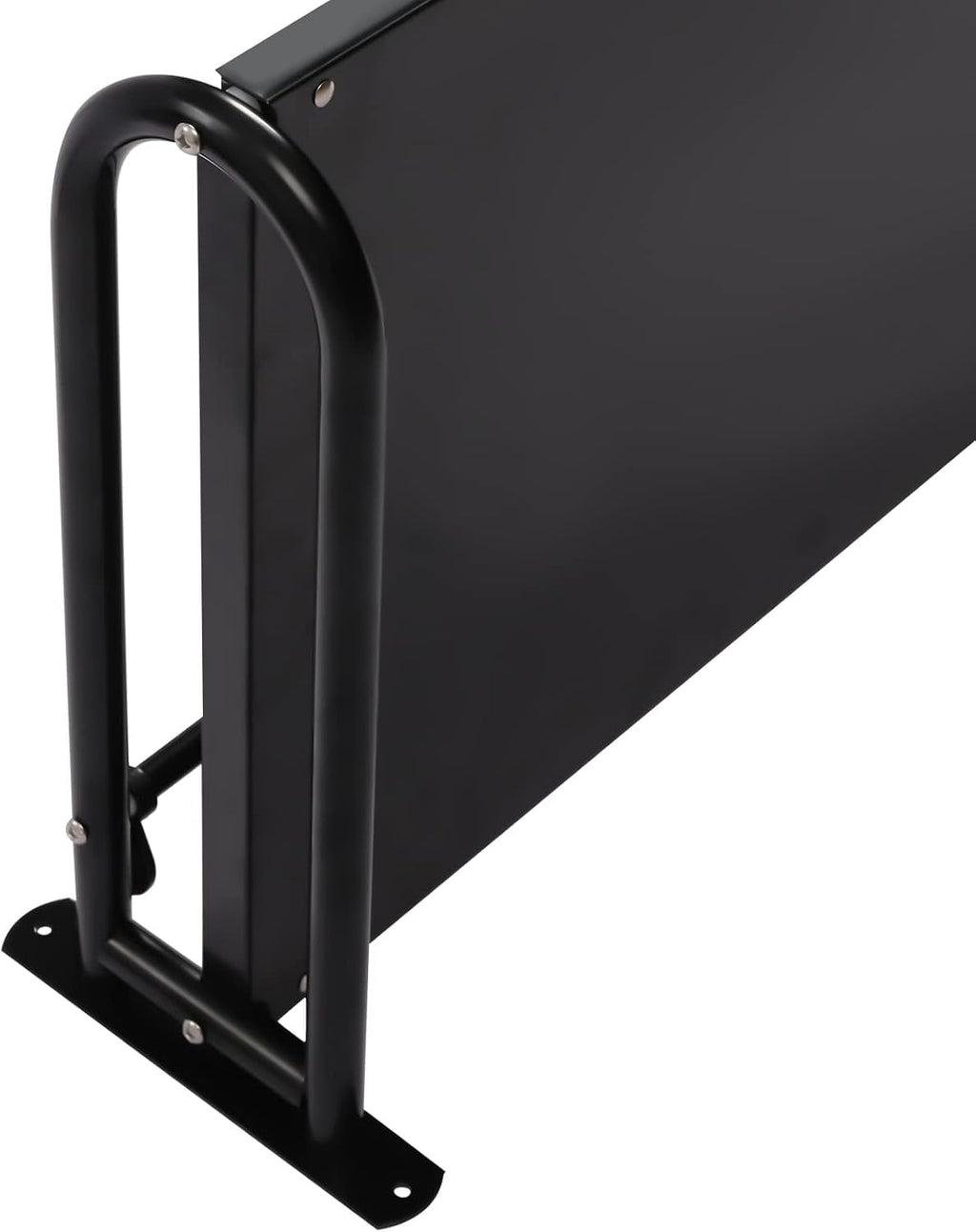 Miumaeov 20 x 15'' Carbon Steel Wall Shelf with 6 Hooks Wall Mounted Rack for Microwave or Household Grade Wall Mount Shelf with Fixing Kit Multifunctional Floating Shelves (Black)
