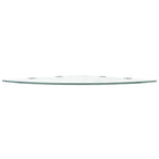 vidaXL Wall Corner Shelf Floating Corner Shelf Display Shelf Tempered Glass