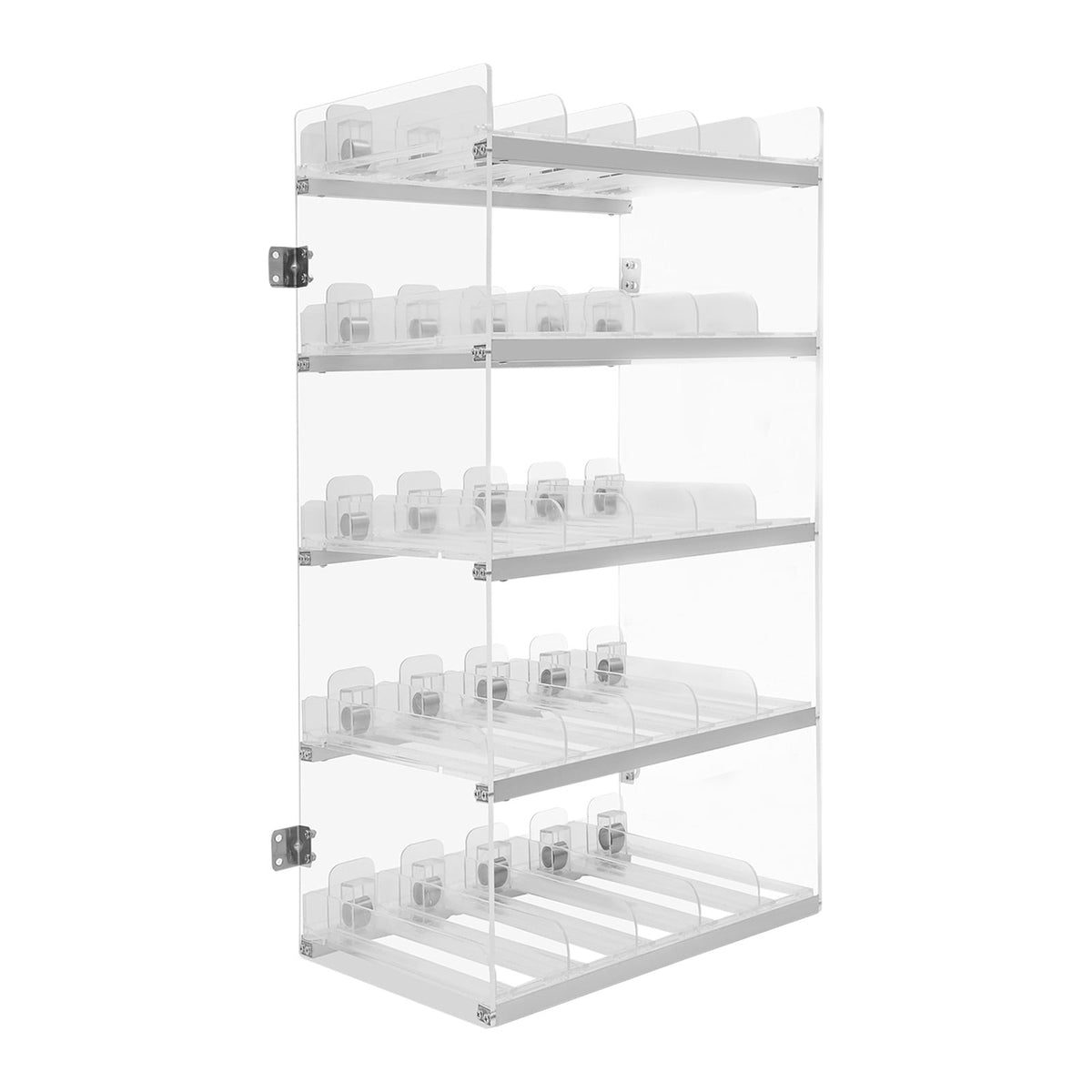 ToppiJoy 5 Layer Cigarette Display Holder, Retail Store Tobacco Display Stand Rack, Transparent Floating Shelf