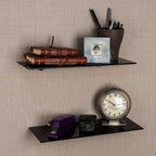 Danya B Glass Floating Shelves - Set of 2