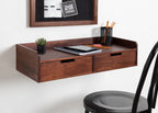 Kate And Laurel Wood Floating Shelf, 28 In x 12 In, Walnut Brown