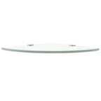 vidaXL Wall Corner Shelf Floating Corner Shelf Display Shelf Tempered Glass