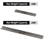 Floating Shelves Set of 5, 47 Inch Long Picture Ledge Shelf for Bathroom, Bedroom, Kitchen, Living Room Storage and Decoration, Gray