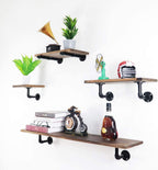 ATT Industrial Pipe Floating Shelf Rustic Vintage Display Rack